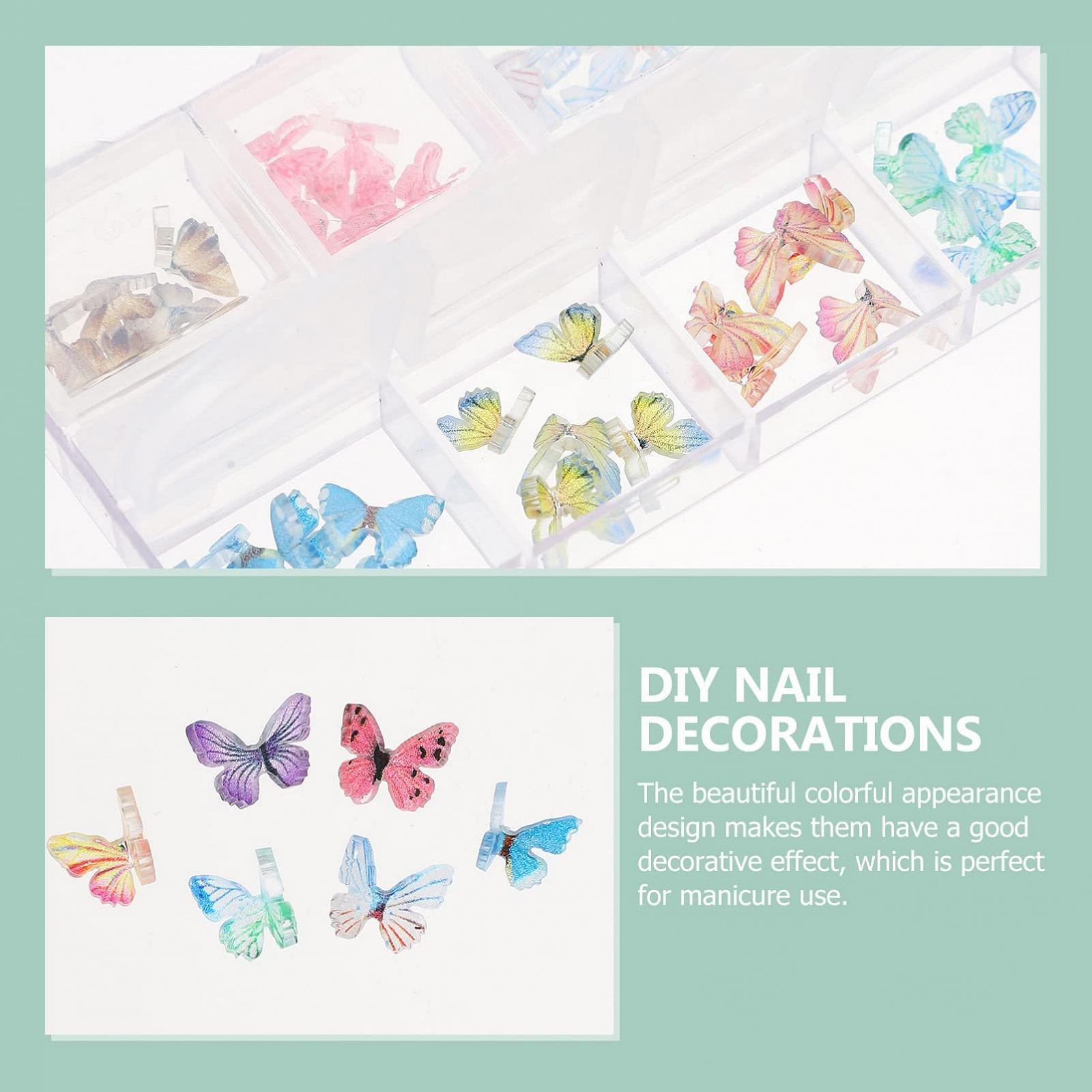 Украшение для ногтей Бабочка FOMIYES Трехмерная, фото №2