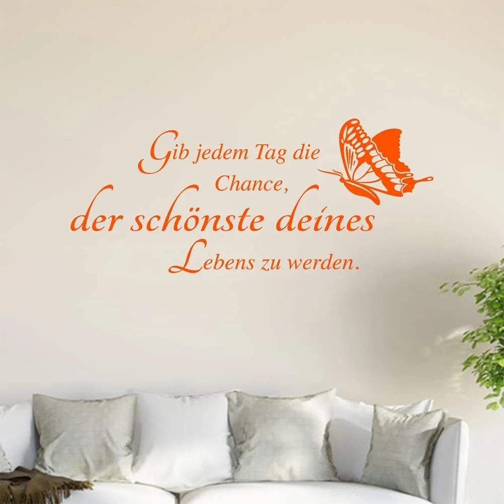 Наклейка на стену Gib jeden tag die Chance..., фото №1
