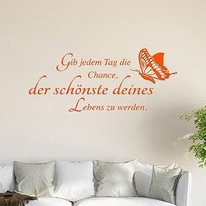 Наклейка на стену Gib jeden tag die Chance... - Фото 1