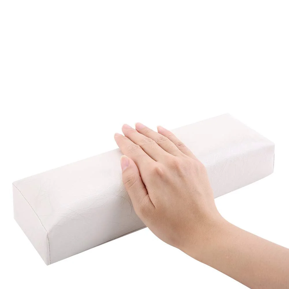 Подушка для манікюру Смугаста Шкіра М'яка Губка Білий, фото №9
