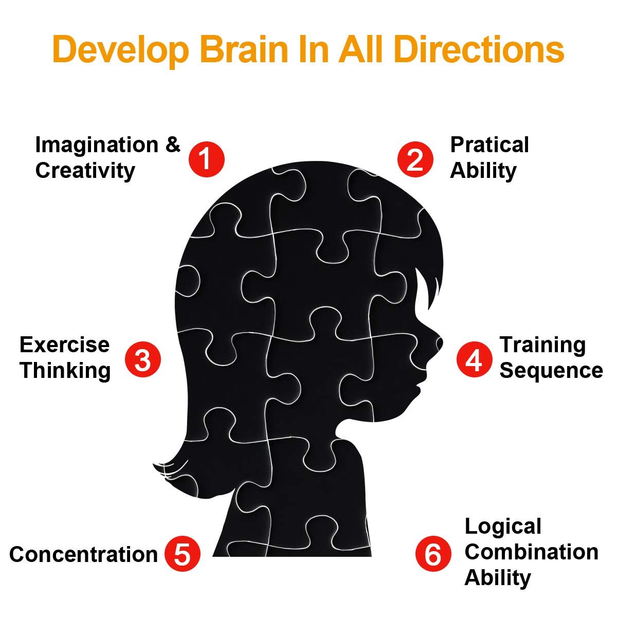 Пазл Vicloon 1000 деталей 70 x 50 см цветной с постером, фото №4