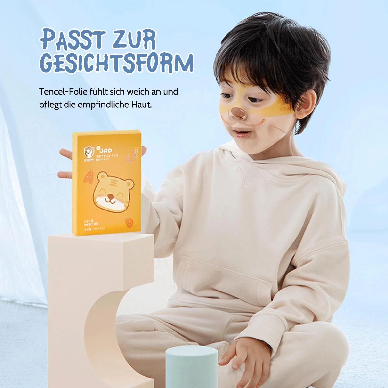 Тканинна маска Shefave Animal Cute Painted для обличчя, Догляд за шкірою, 5 штук, Живильна, фото №7