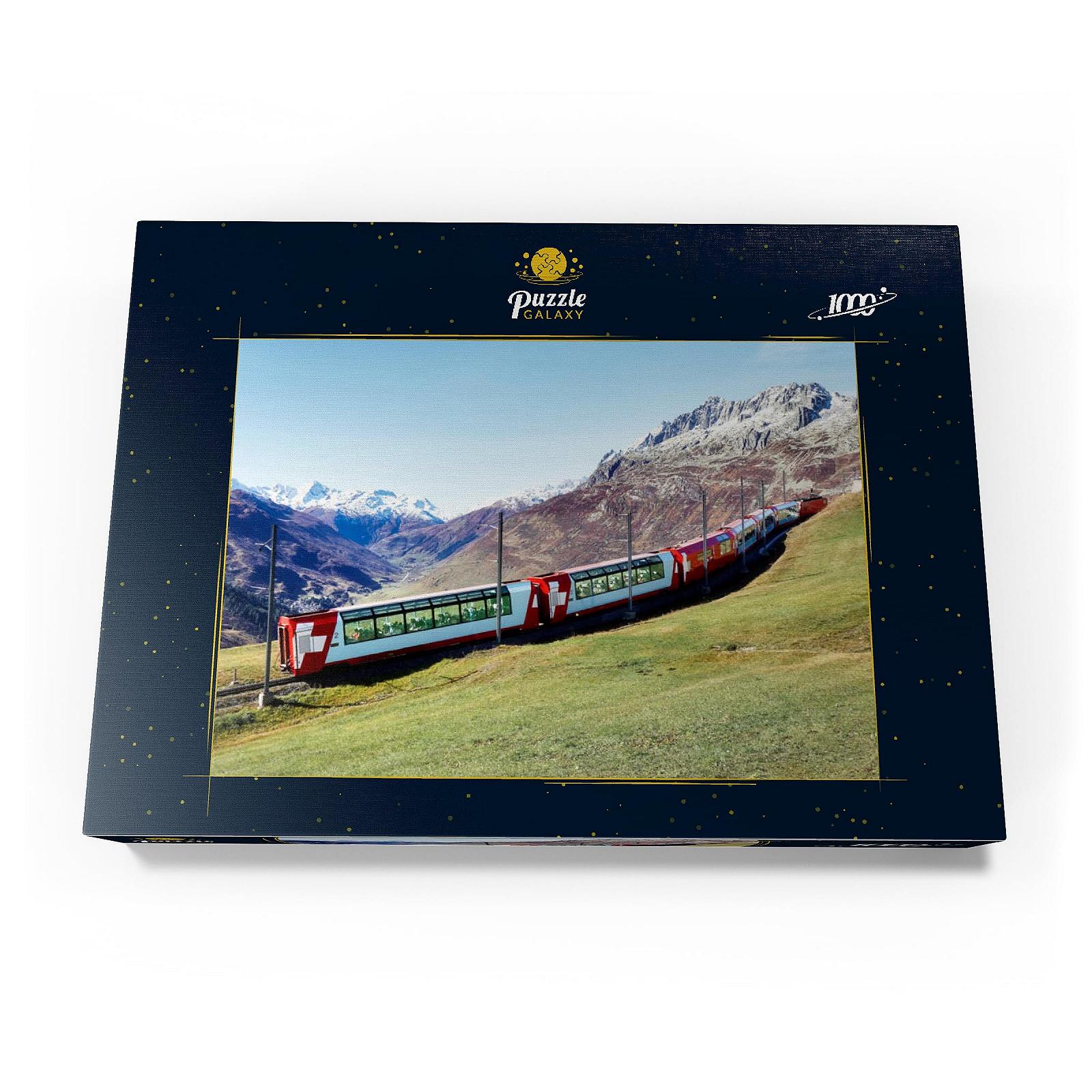 Пазлы MyPuzzle Special Collection by Puzzle Galaxy Train in Andermatt, Uri, Switzerland Panorama Premium 1000 элементов, фото №4