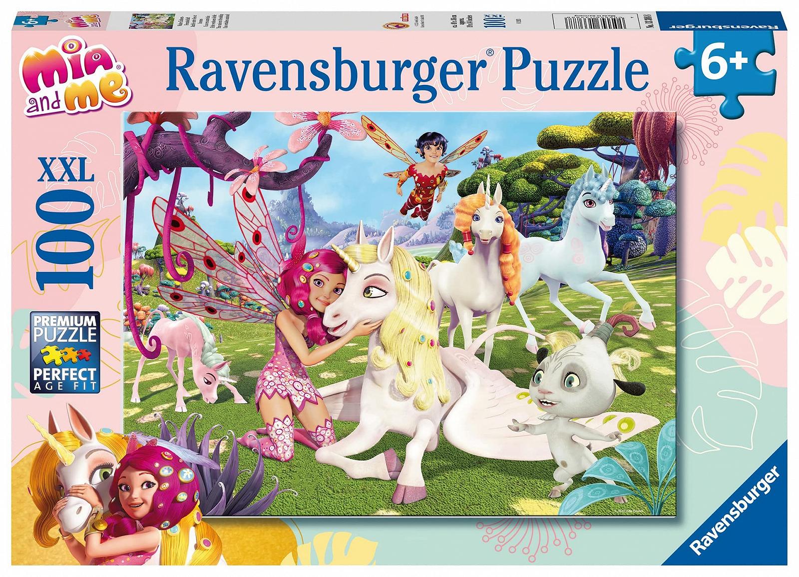 Детский пазл Ravensburger Mia and Me True Unicorn Friendship 100 деталей XXL (13388), фото №1