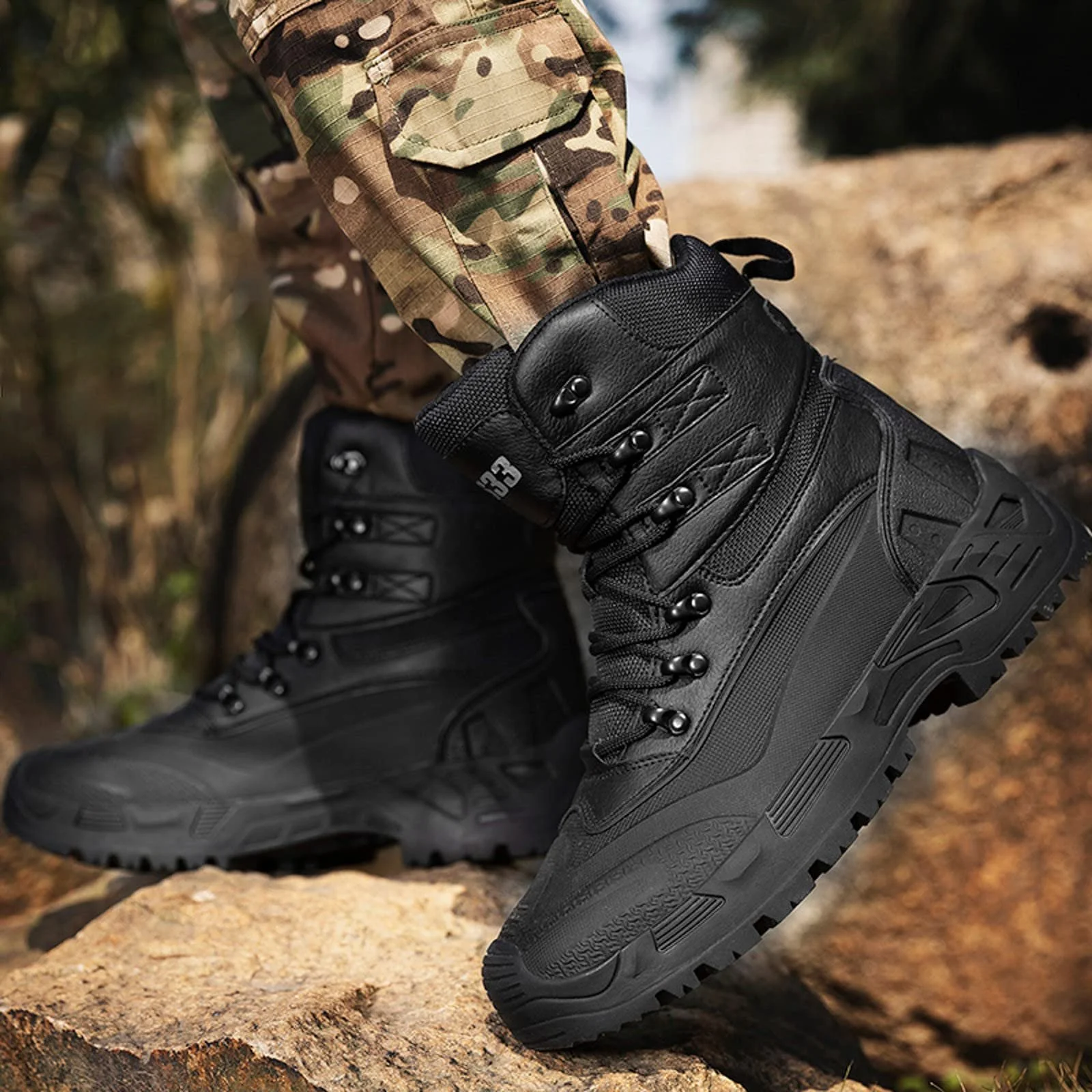 Чоловічі зимові черевики Btruely Утеплені, фото №3