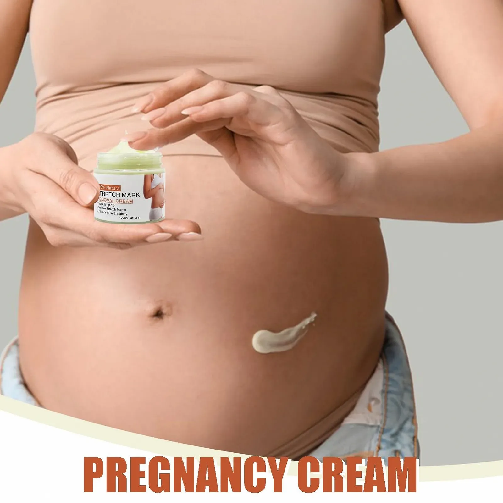 Крем от растяжек Belly Mark, 100 г, быстро впитывающийся выпрямляющий раствор, увлажняющий для беременных, для путешествий, бизнеса, дома, ежедневного использования, в помещении и, фото №3