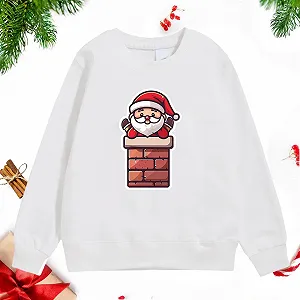 Детский рождественский свитер, детская осенне-зимняя рождественская толстовка с принтом synthetic.ua - Фото 1