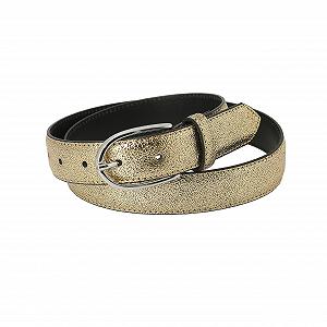 Ремінь Tamaris Accessories Жіночий Гладка Шкіра Однотонна Пряжка Звичайна посадка - золотий Однотонний, розмір: 110 synthetic.ua - Фото 1
