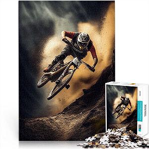 Пазл Mountain Bike Downhill 1000 елементів 26 x 38 см synthetic.ua - Фото 1