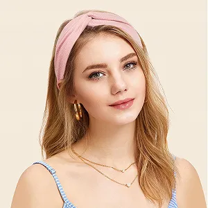 Эластические повязки на голову MELLIEX для женщин с бантом, хлопчатобумажные, тонкие, для спорта, йоги, бега и фитнеса, 4 шт. synthetic.ua - Фото 1