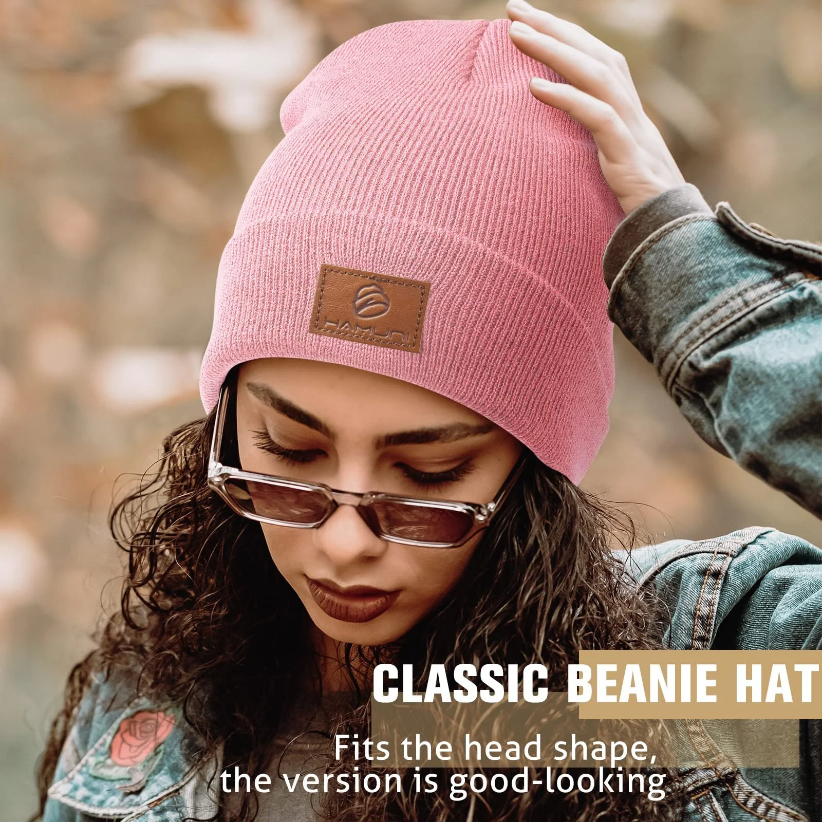 Шапка-бини HAMUNI Классическая Зимняя Комфортная Дышащая Мягкая Акриловая Вязаная Винтажная Однотонная с отворотом Унисекс, фото №5 Шапка-бини HAMUNI Классическая Зимняя Комфортная Дышащая Мягкая Акриловая Вязаная Винтажная Однотонная с отворотом Унисекс, фото №5