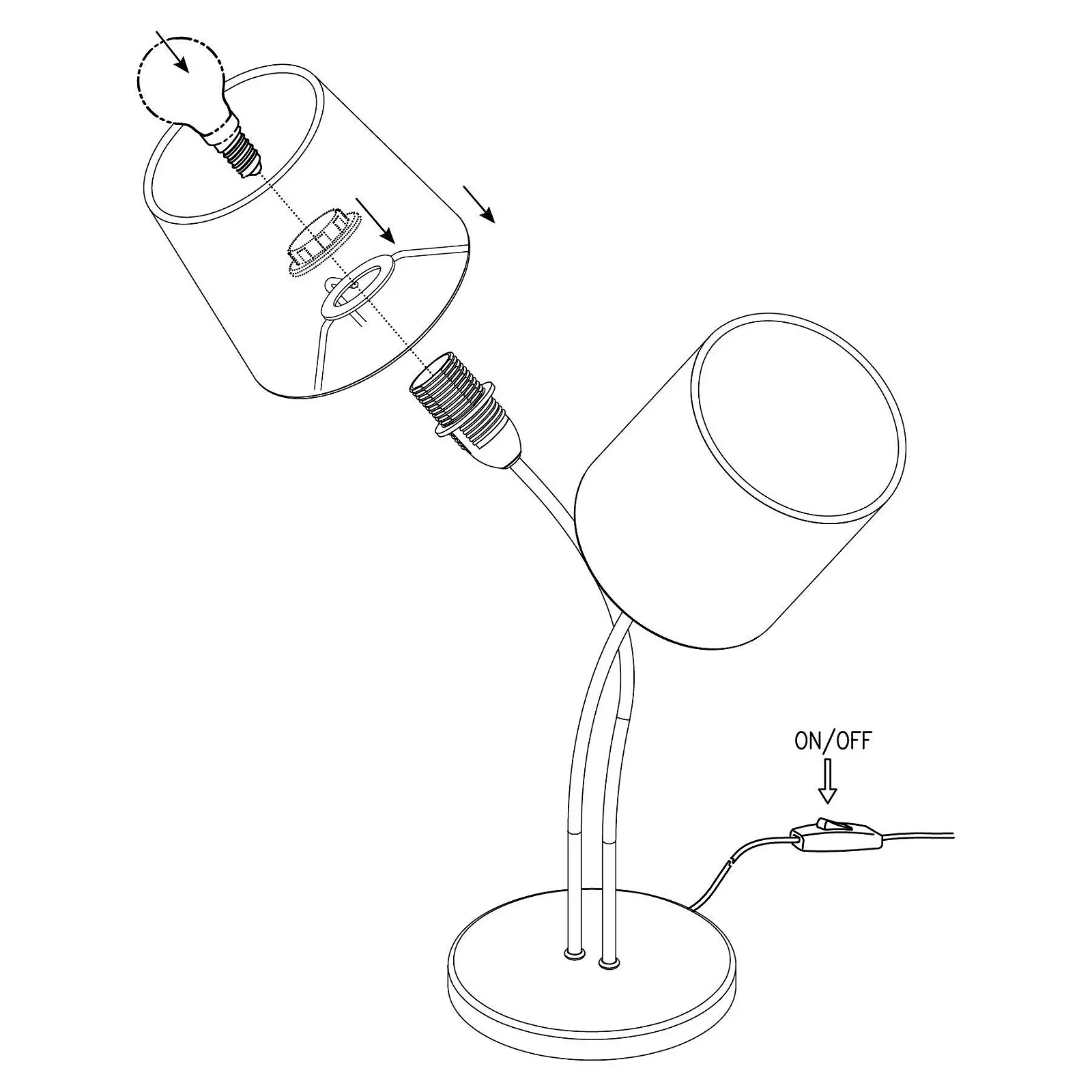 Настільна лампа Eglo, фото №7