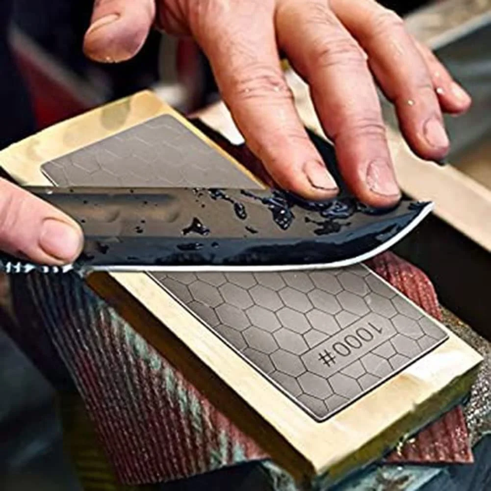 Набір алмазних точильних пластин 2 шт. 400/1000 Grit Стільникова поверхня, фото №2