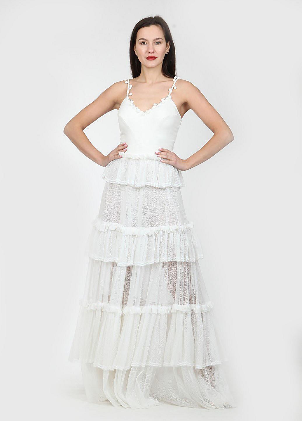 Платье Enna Levoni M Белый (ND-021228-White), фото №8