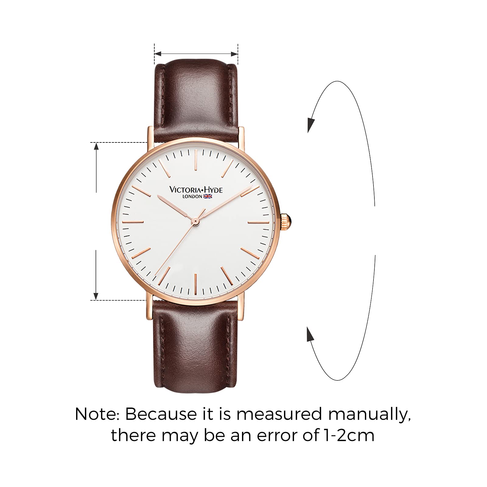 Чоловічий годинник VICTORIA HYDE Аналоговий Кварцовий Мінімалістичний Шкіряний ремінець Срібний Чорний, фото №2