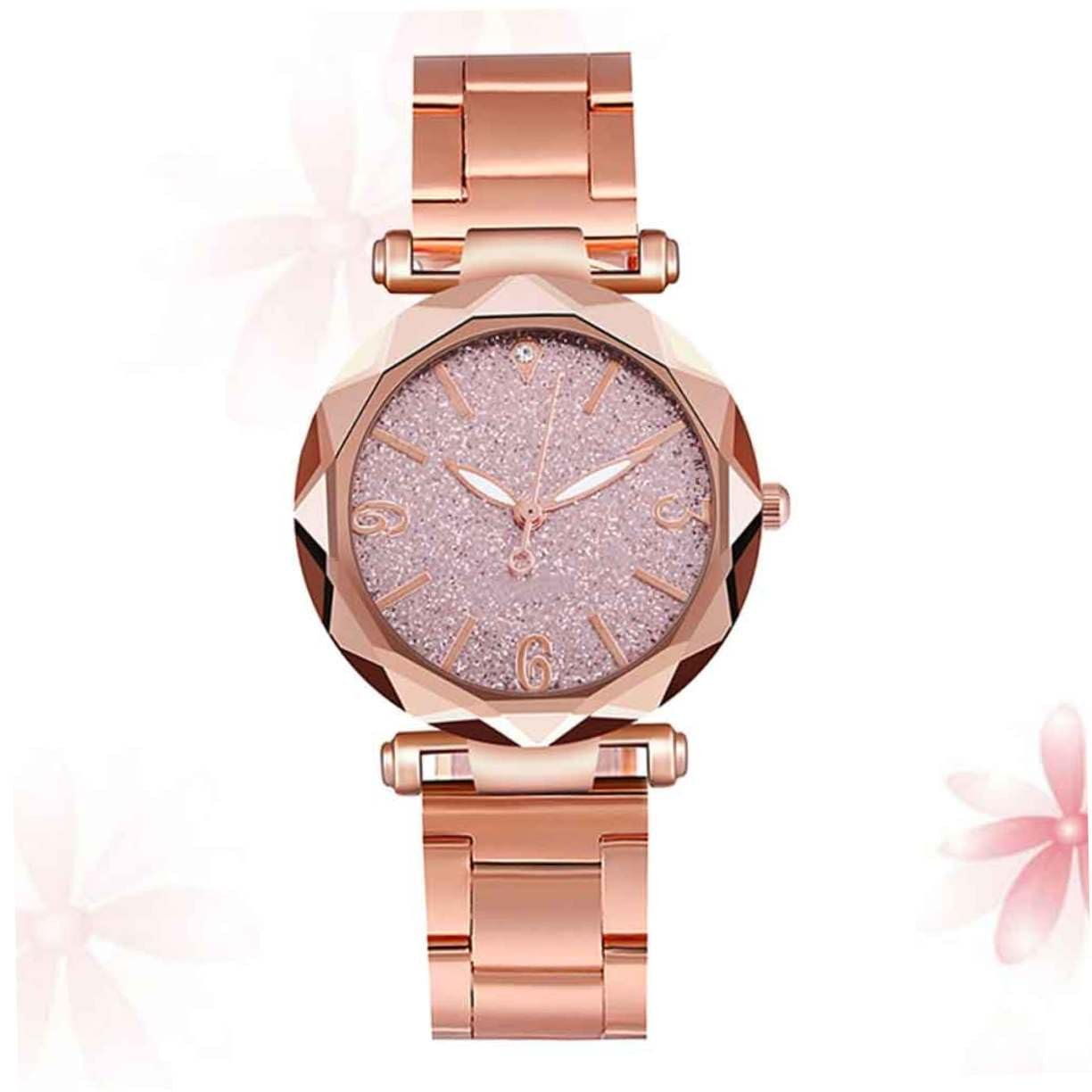 Часы LIFKOME Женские наручные часы из нержавеющей стали Розовый, фото №9