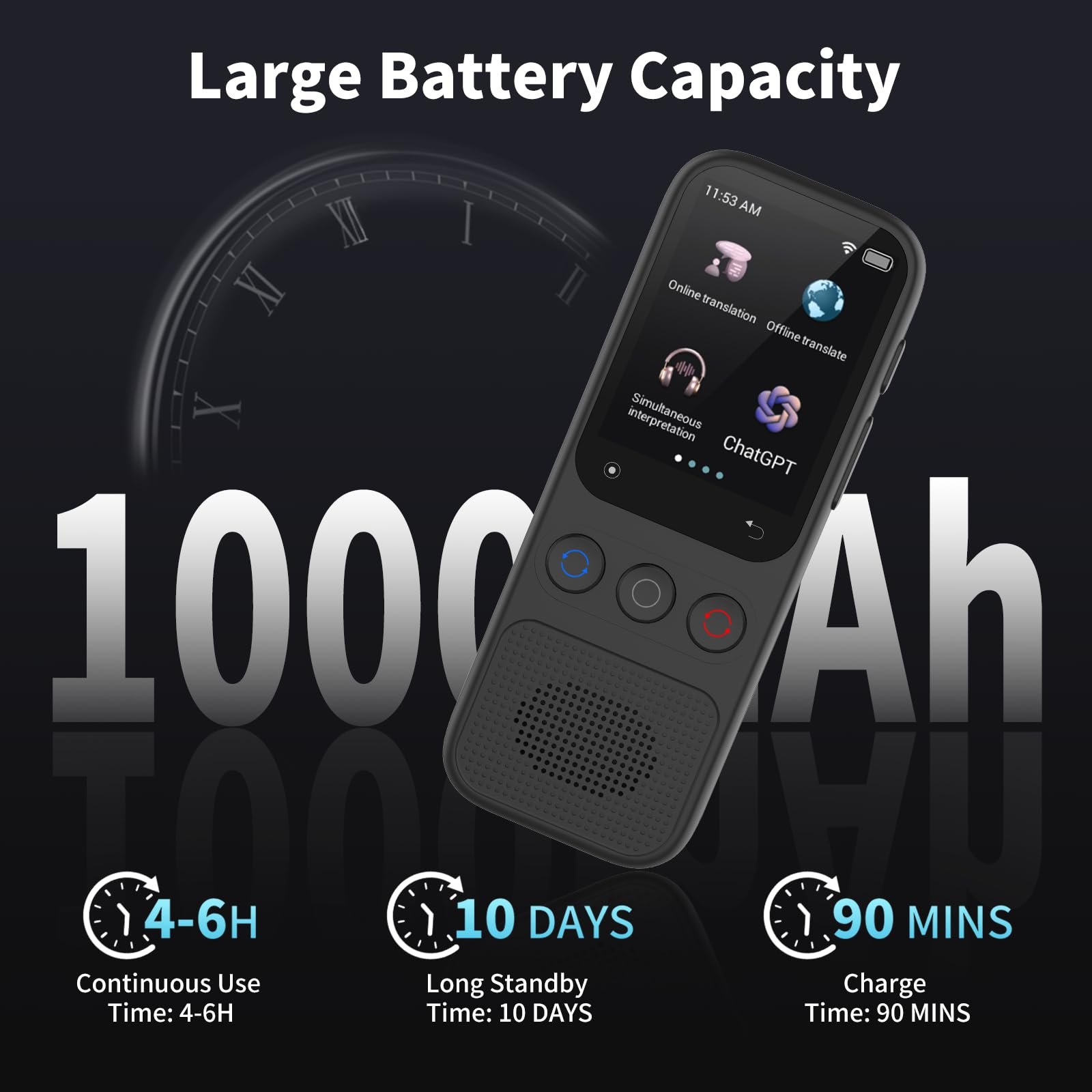 Пристрій для голосового перекладу, миттєвий без Wi-Fi, фото №2 Пристрій для голосового перекладу, миттєвий без Wi-Fi, фото №2