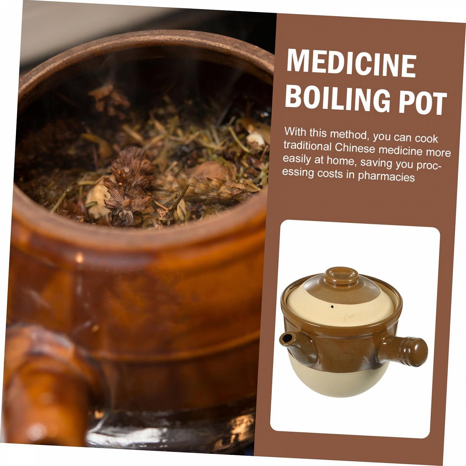 Кастрюля керамическая для лекарств термостойкая 2 л для газовой плиты, фото №4