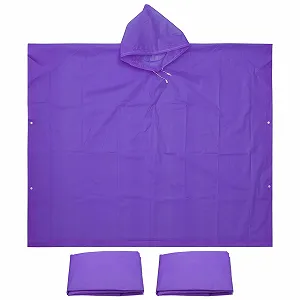 Пончо дощове PATIKIL 3 шт. EVA, фіолетовий - Фото 1