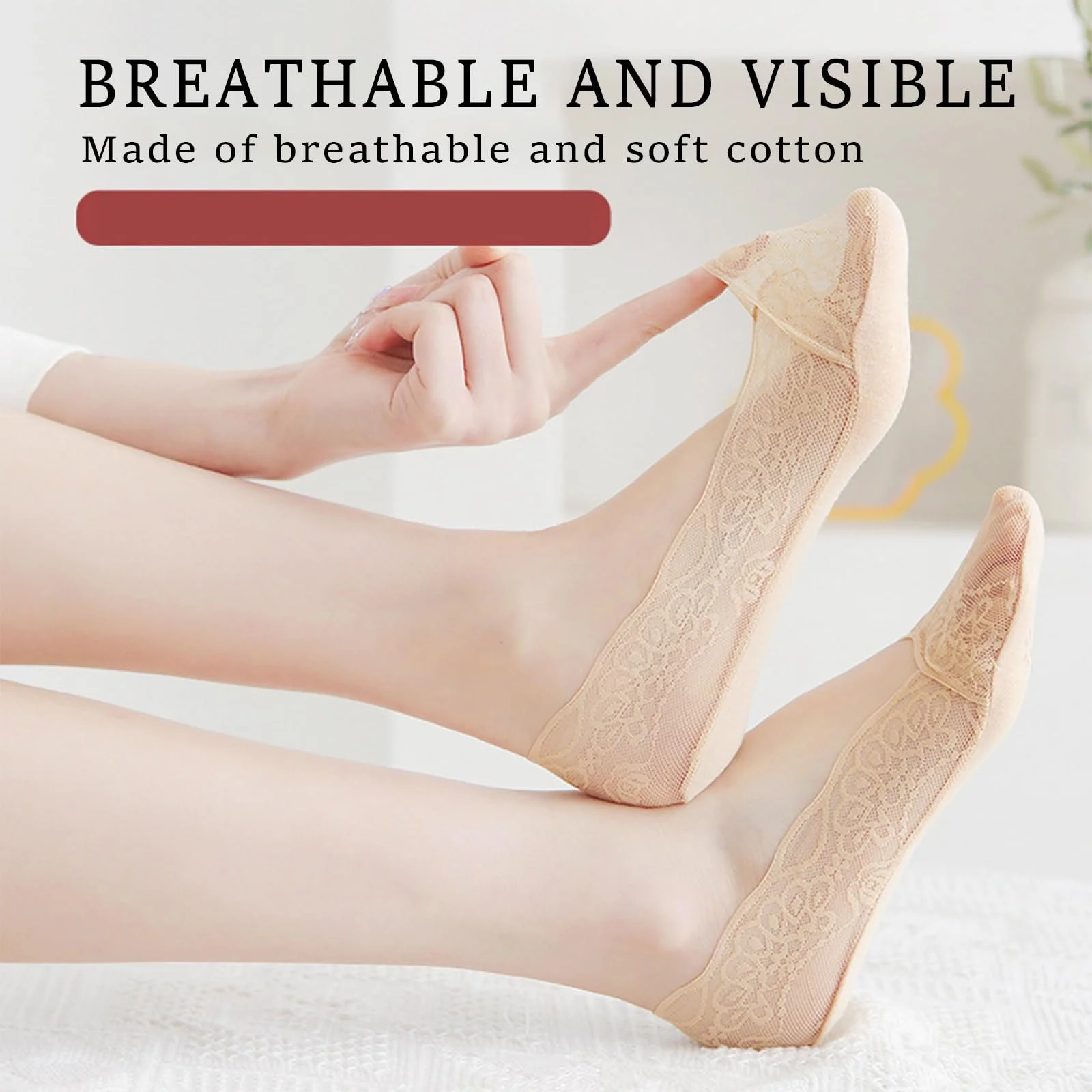 Шкарпетки-слідки Жіночі 39-42, Балерина, фото №3