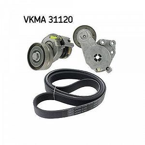 Комплект поліклинового ременя SKF VKMA 31120 для AUDI BMW CITROËN PEUGEOT SEAT SKODA VW synthetic.ua - Фото 1