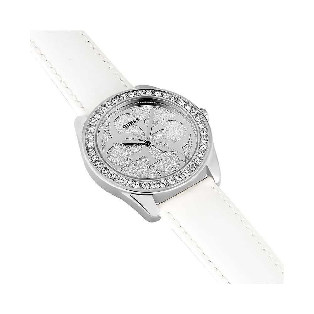 Женские аналоговые кварцевые часы GUESS W0627L4 с кожаным браслетом, фото №3
