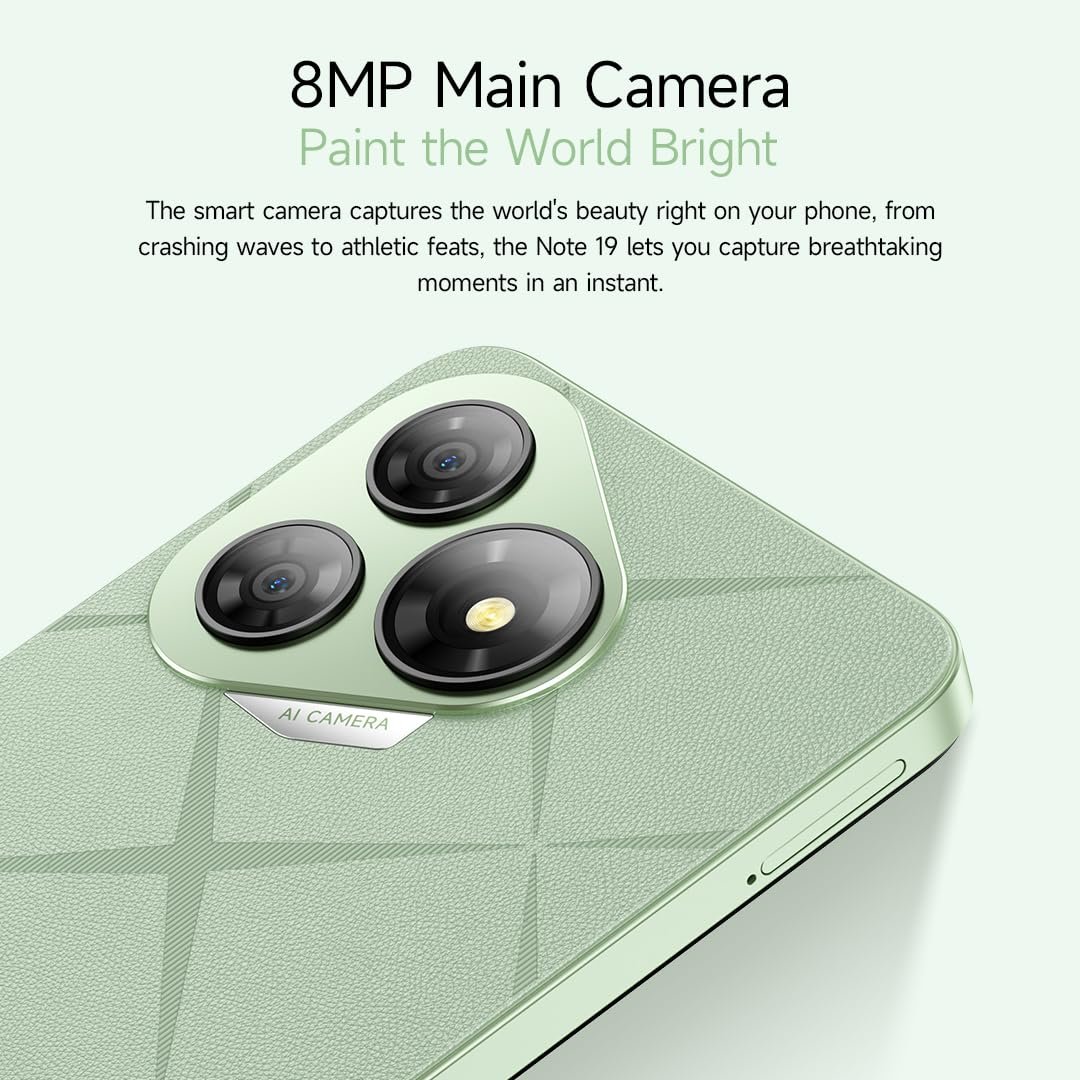 Смартфон Ulefone Note 19 4G 6.56" HD+ 6GB RAM 32GB ROM 8MP+5MP Android 14 Черный, фото №5