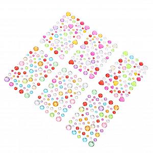 Стразы для лица FOMIYES самоклеящиеся 12 листов для макияжа, драгоценности для глаз и тела, наклейки на лицо с драгоценными камнями для вечеринок, фотографий и украшений из высококачественного материала - Фото 1