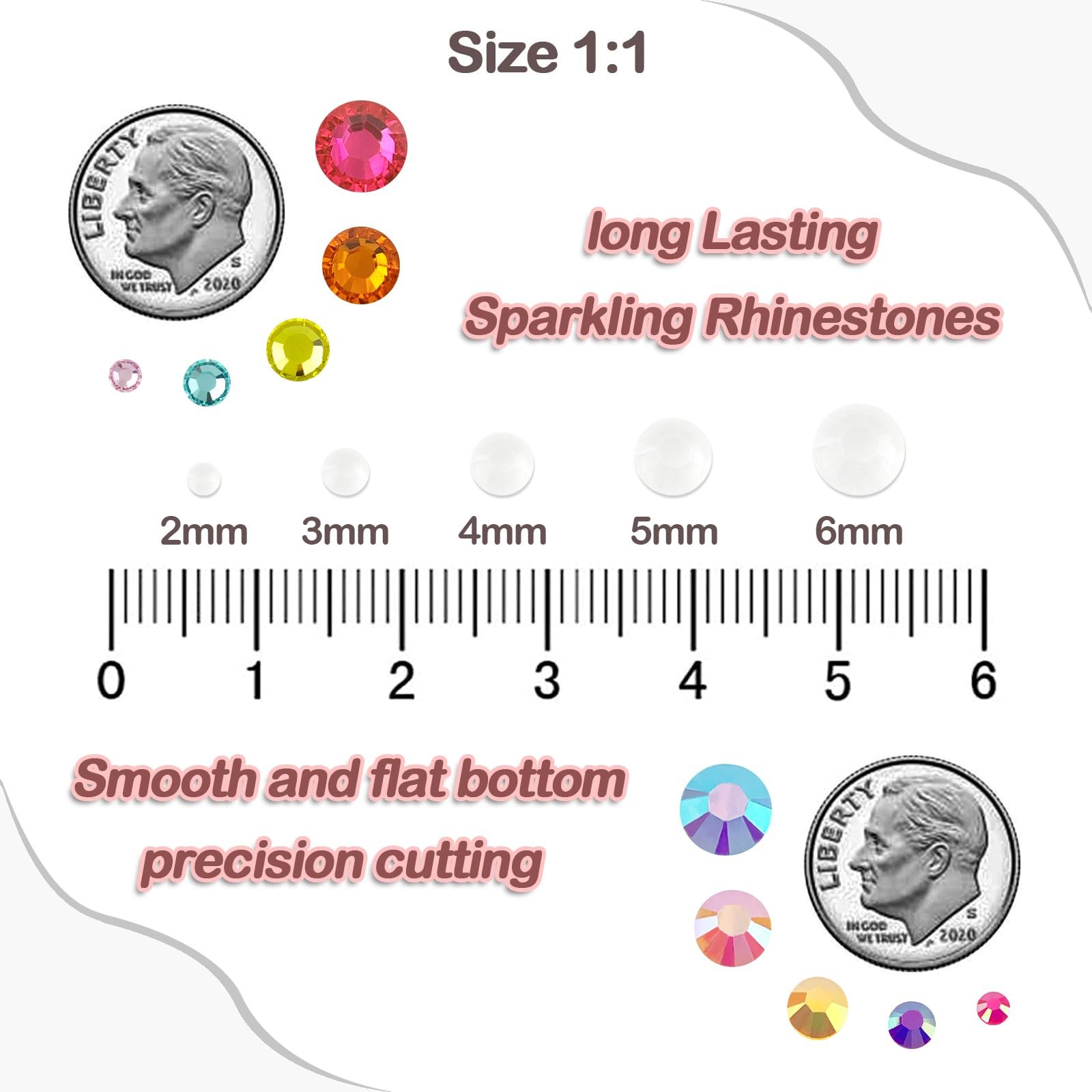 Стрази Прозорі 3 мм (5000 шт.), фото №2