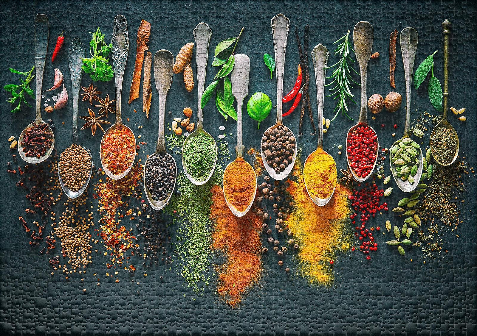 Пазл Ulmer Puzzleschmiede Sharp Colours Classic 1000 деталей Кухонные травы и специи, фото №2