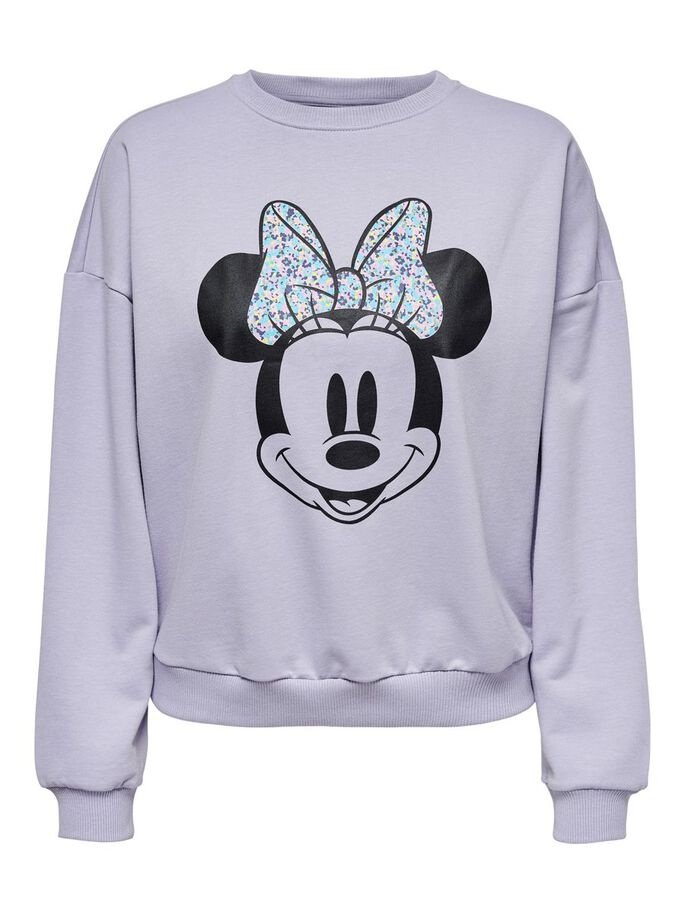 Худі ONLDISNEY LIFE L/S MINNIE FLOWER BOX SWT 15250095-Cosmic Sky-Print:MINNIE HAPPY ONLY Бузковий S, фото №3