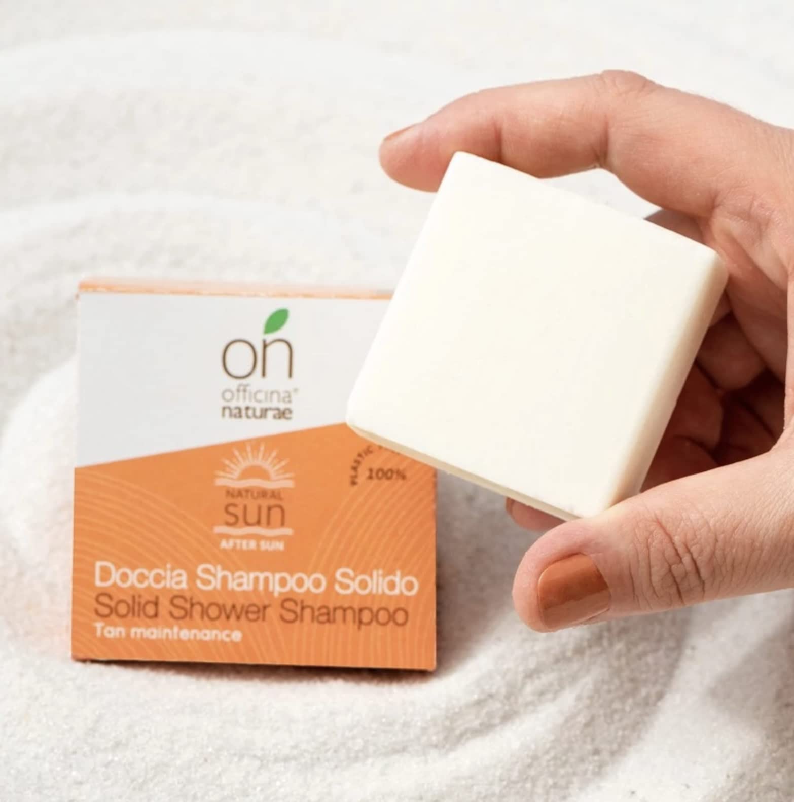 Шампунь Officina Naturae onSUN Твердый Солнечный Защита сохранение загара и удаление солей из волос 50 г, фото №3