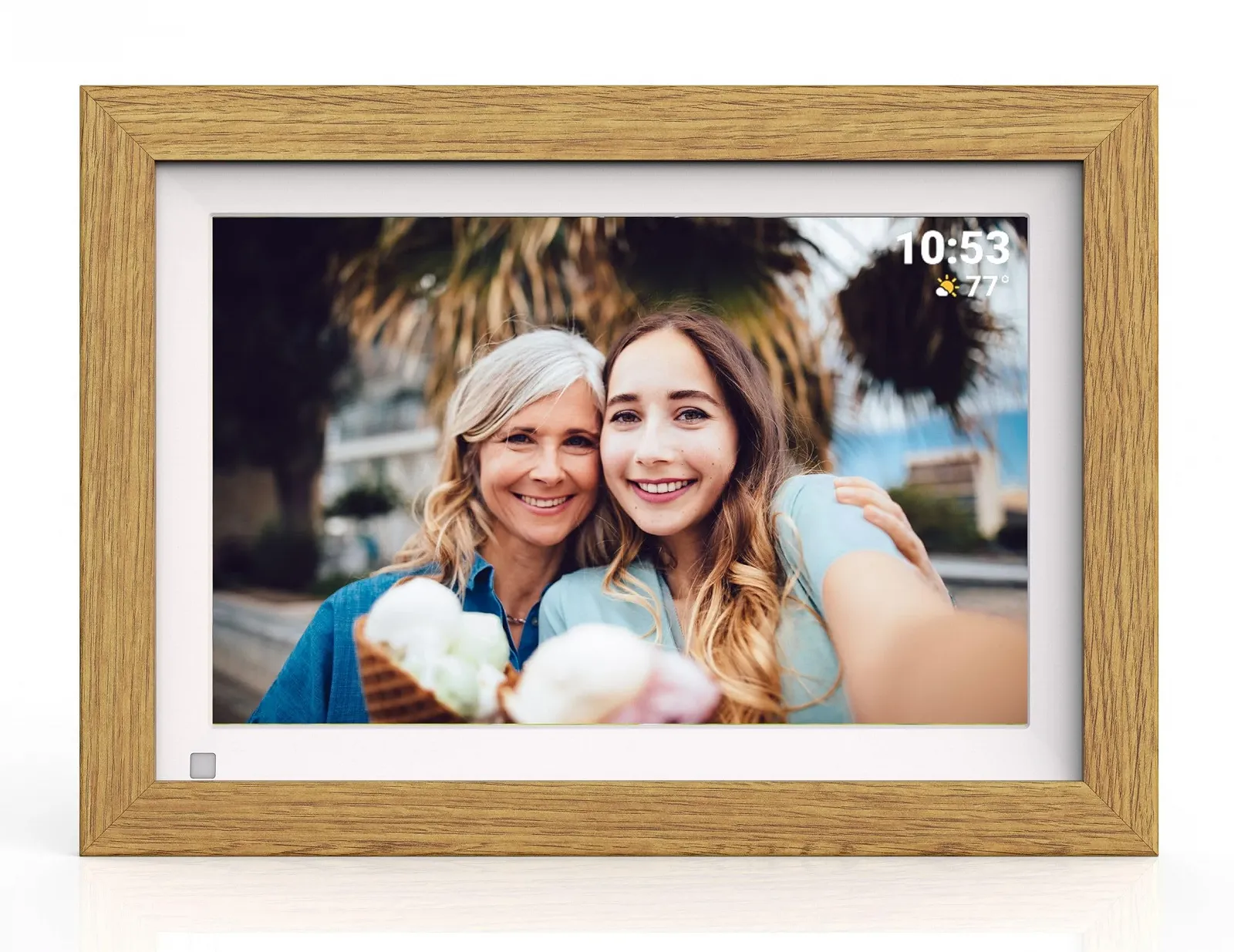 Цифровая фоторамка Cytem Frameo 10.1 дюйма WiFi 32 ГБ IPS 1280 x 800 Wood Look, фото №2 Цифровая фоторамка Cytem Frameo 10.1 дюйма WiFi 32 ГБ IPS 1280 x 800 Wood Look, фото №2