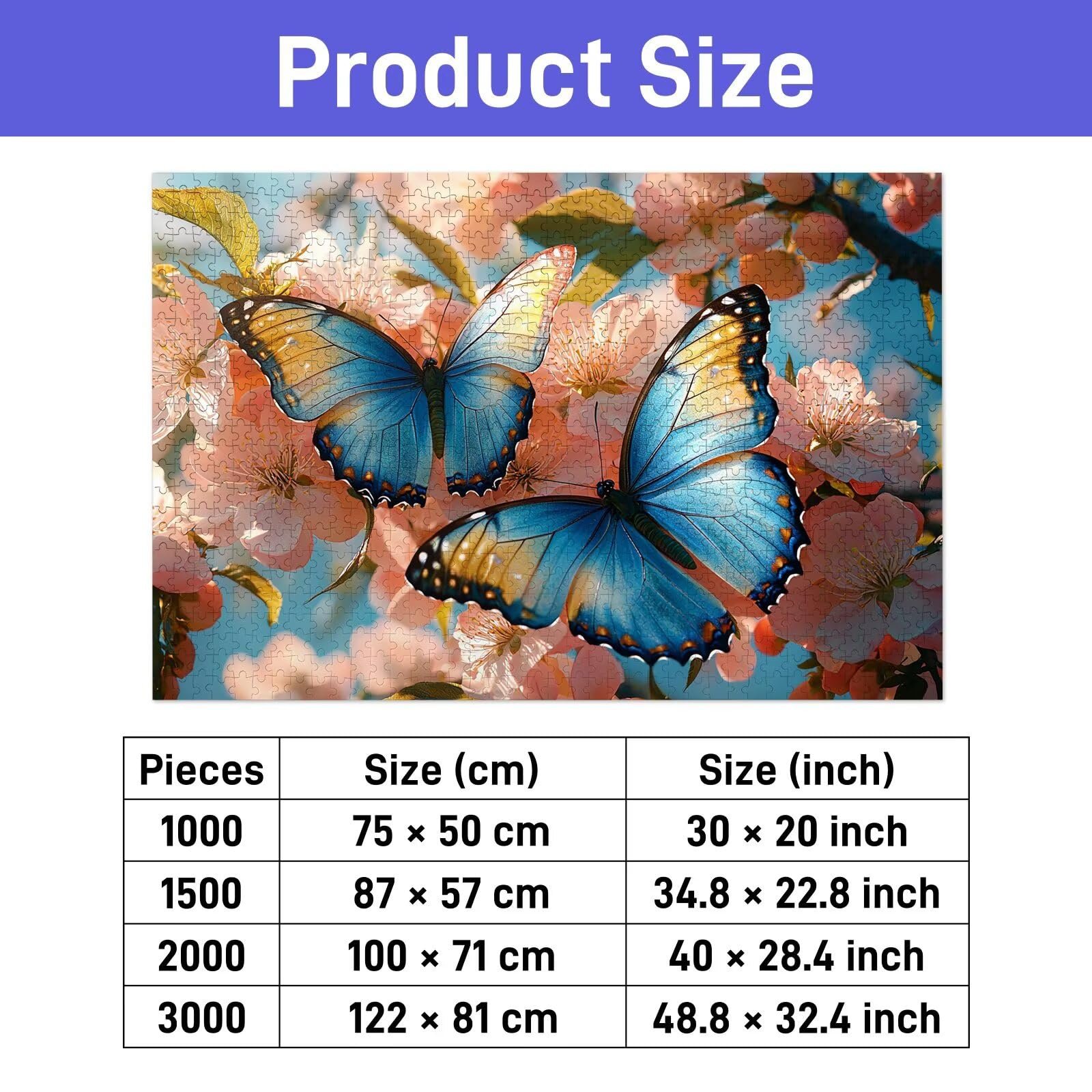 Пазл деревянный Butterfly B-64 2000 деталей 100 x 71 см, фото №3 Пазл деревянный Butterfly B-64 2000 деталей 100 x 71 см, фото №3