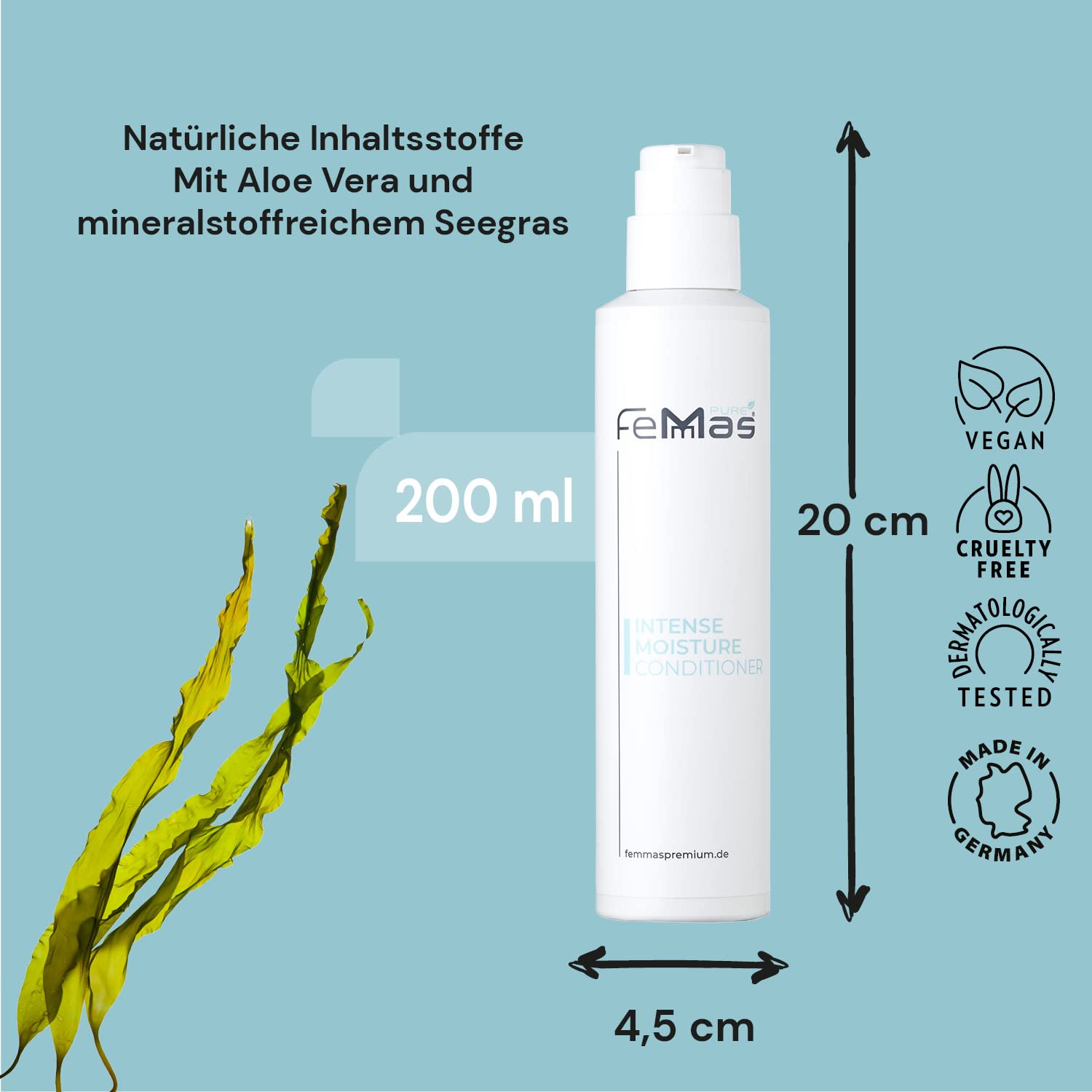 Кондиционер FemMas Pure Intense Moisture 200 мл, фото №5