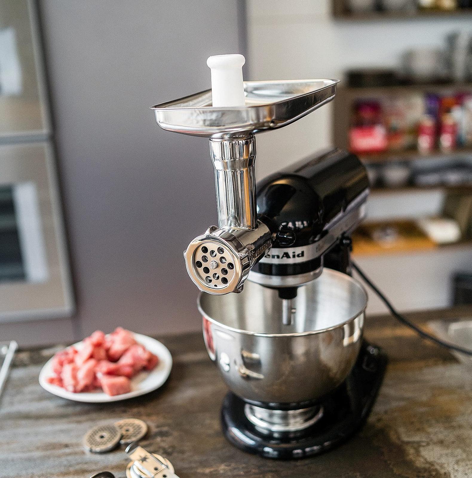 Насадка-м’ясорубка Grossag 1354 для Kitchen Aid Stainless Steel, фото №9