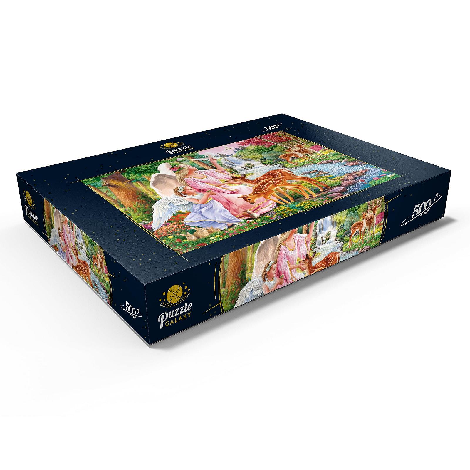 Пазл MyPuzzle Special Collection by Puzzle Galaxy Angel and Deer by the River (Ангел і олень біля річки) 500 деталей 48 x 34 см, фото №3
