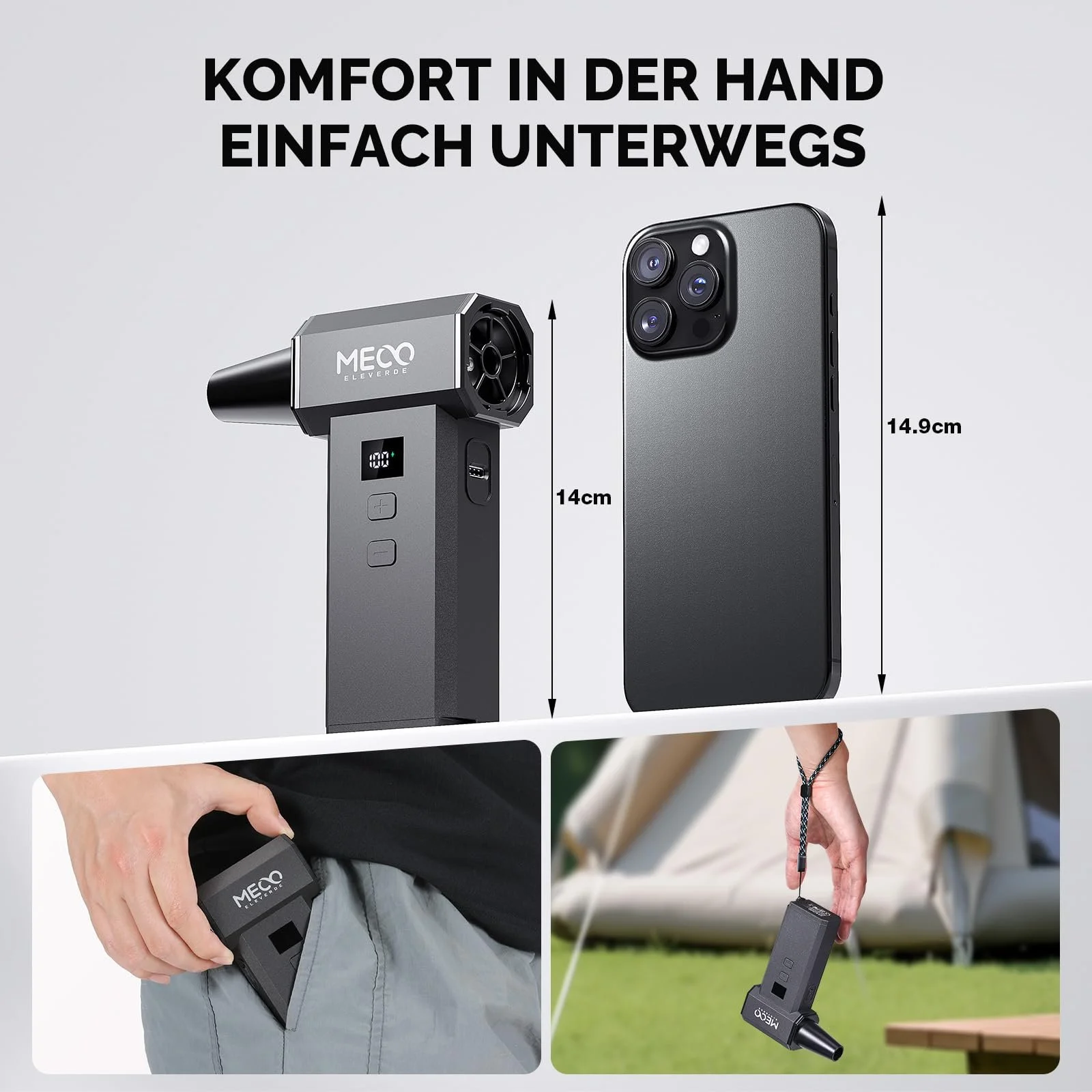 Електричний очищувач стисненим повітрям MECO ELEVERDE 220 000 RPM 100 швидкостей LED-дисплей 4000 mAh x 2, фото №8 Електричний очищувач стисненим повітрям MECO ELEVERDE 220 000 RPM 100 швидкостей LED-дисплей 4000 mAh x 2, фото №8