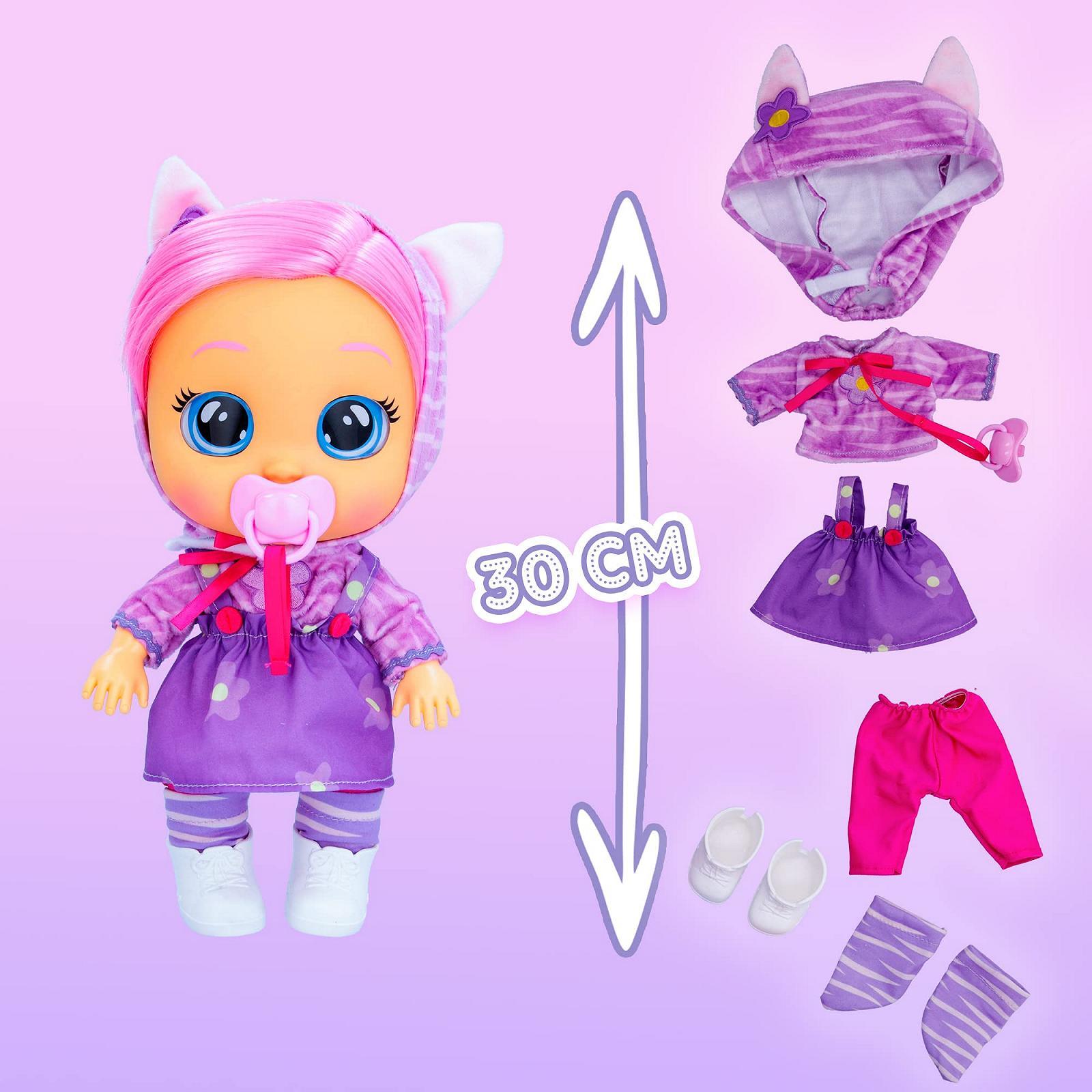 Кукла Cry Babies Dressy Katie Интерактивная с настоящими волосами, одеждой и аксессуарами 18+ месяцев, фото №4