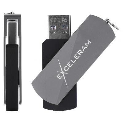 USB флеш-накопитель Exceleram 16gb P2 Series Gray/Black USB 3.1 Gen 1 EXP2U3GB16, фото №4
