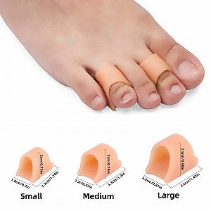 Випрямлячі для пальців ніг 6 шт., М’який гелевий коректор для випрямлення кривих пальців ніг (3 розміри) synthetic.ua - Фото 1