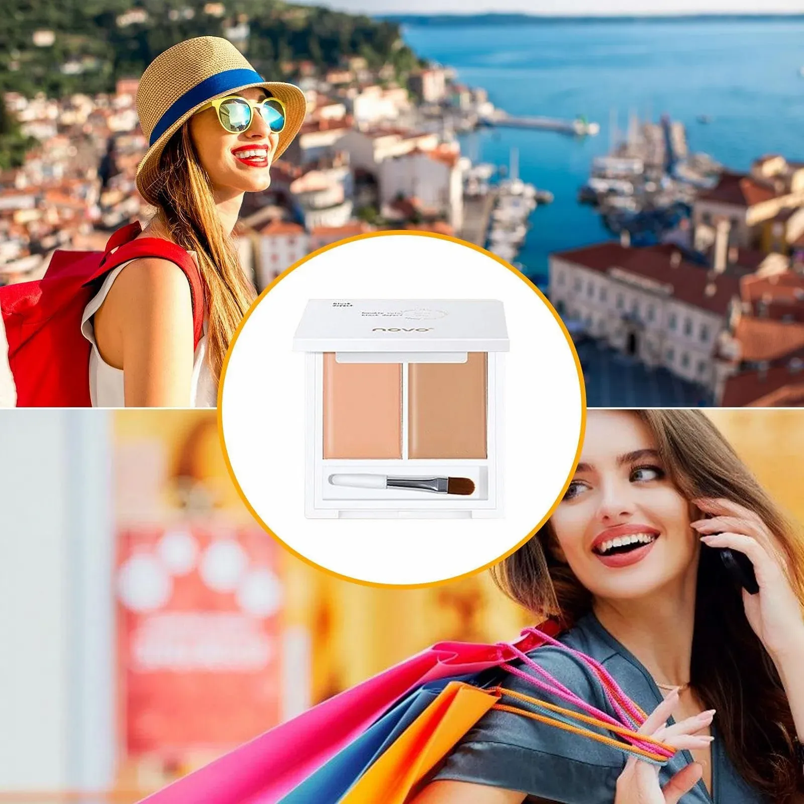 Палетка консилерів Renywosi Крем | 2 кольори, фото №5