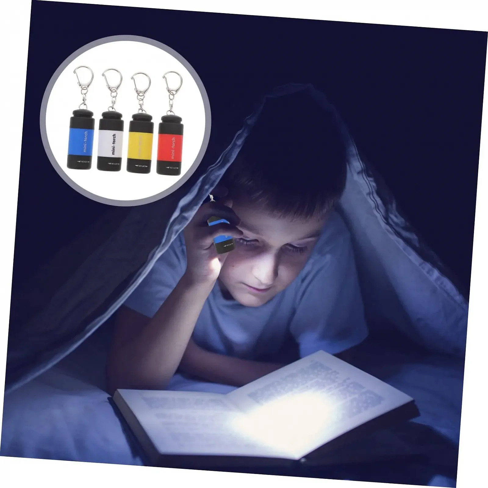 Фонарик-брелок Kisangel Мини USB LED, 8 шт, фото №6 Фонарик-брелок Kisangel Мини USB LED, 8 шт, фото №6