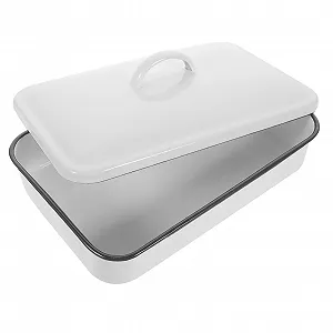 Форма для запекания Garneck эмалированная жаростойкая износостойкая прямоугольная - Фото 1