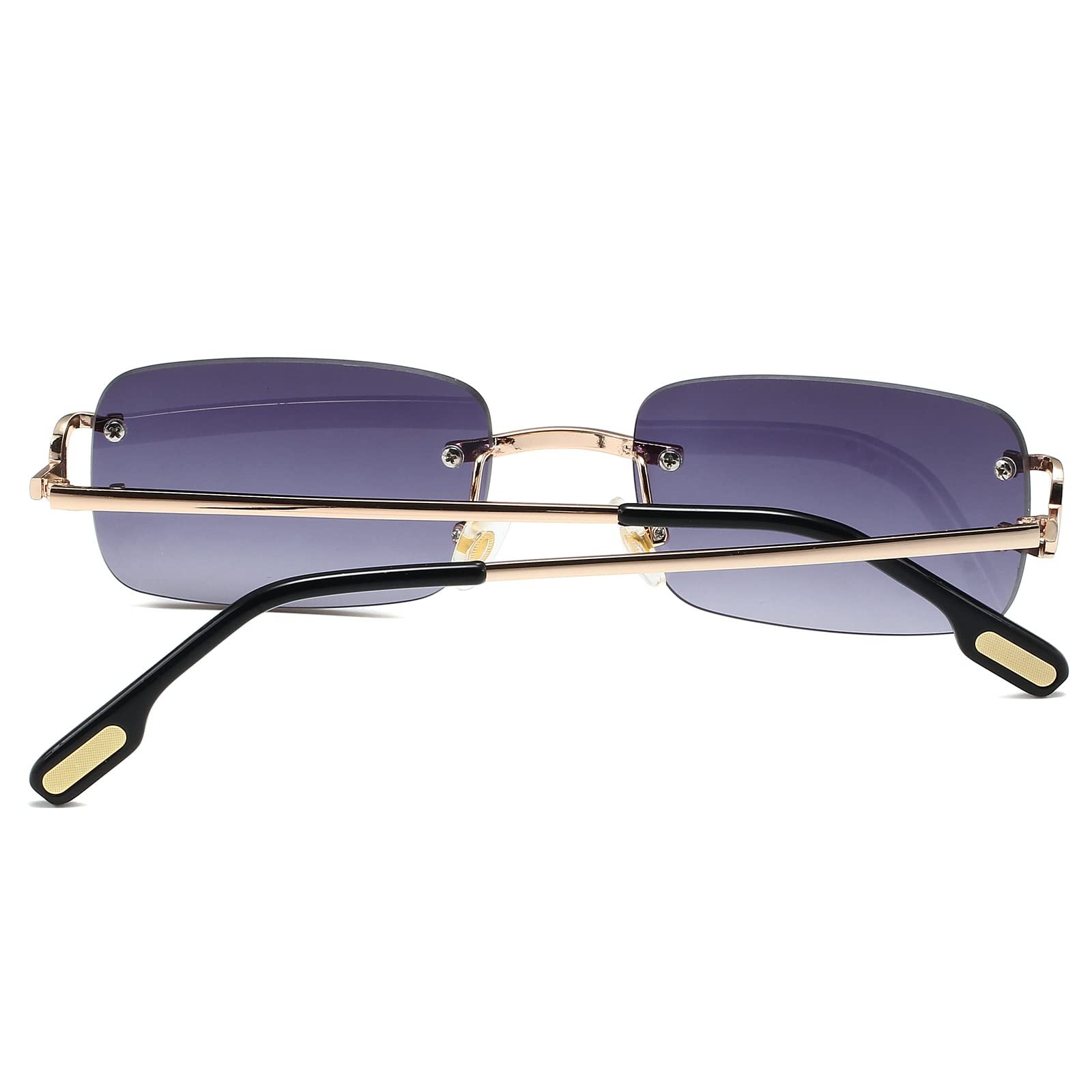 Вінтажні прямокутні сонцезахисні окуляри без оправи Ggpyyon, ретро, захист UV400, фото №5 Вінтажні прямокутні сонцезахисні окуляри без оправи Ggpyyon, ретро, захист UV400, фото №5