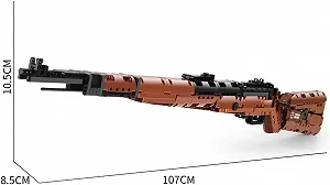 Конструктор Винтовка AKOGD 98K, 1025 деталей, модель винтовки с функцией стрельбы, блокирующие блоки, строительные блоки, конструктор оружия synthetic.ua - Фото 1