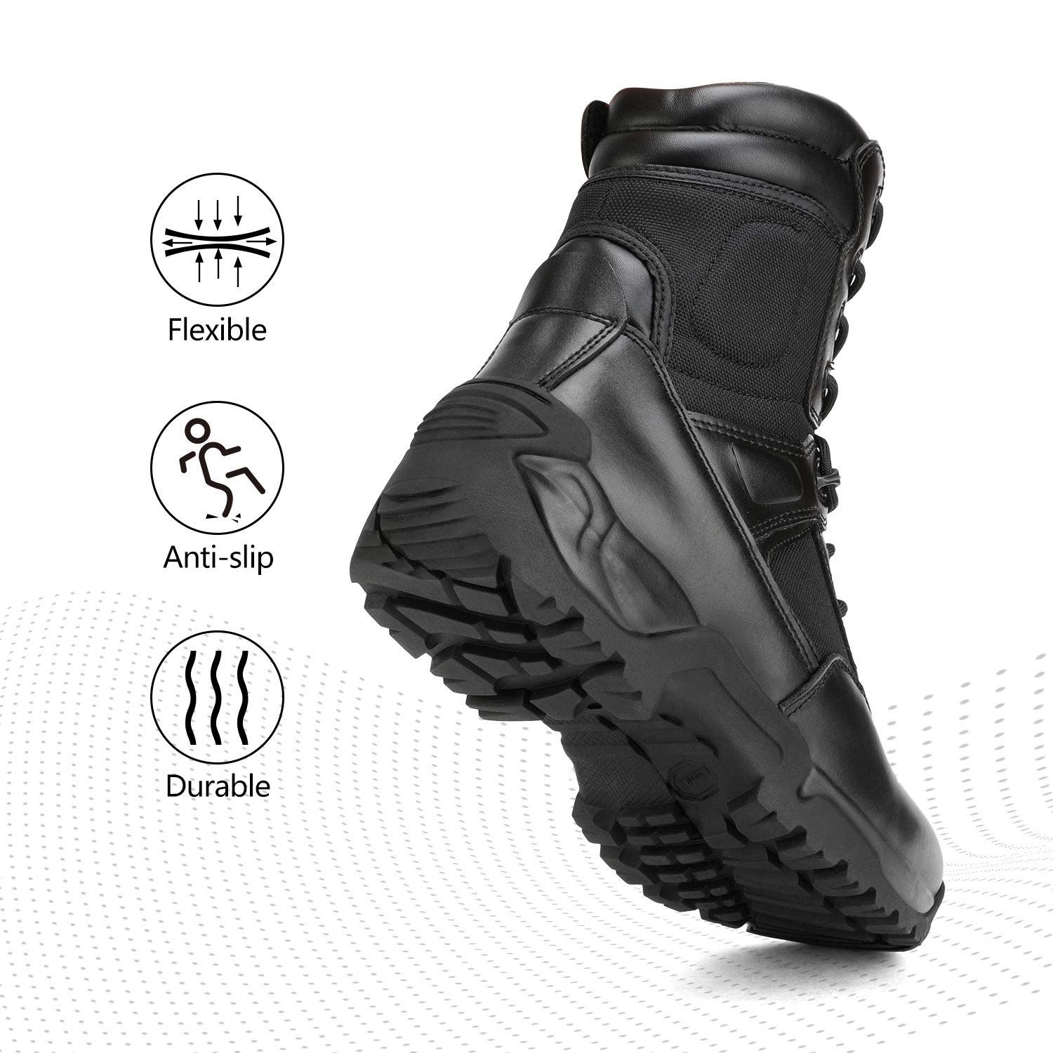 Мужские ботинки NORTIV 8 Military Tactical Security Combat Army Outdoor Trekking, фото №6