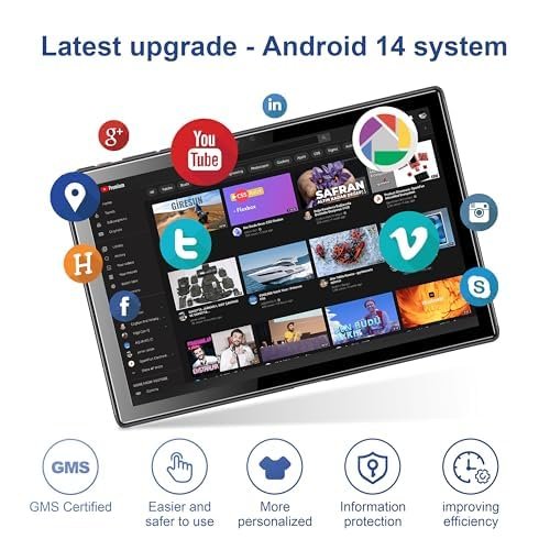 Планшет 10.1" Tibuta SmartPad A10 2+2/64Gb 4 ядер Android 13 5000 mAh Черный, фото №4