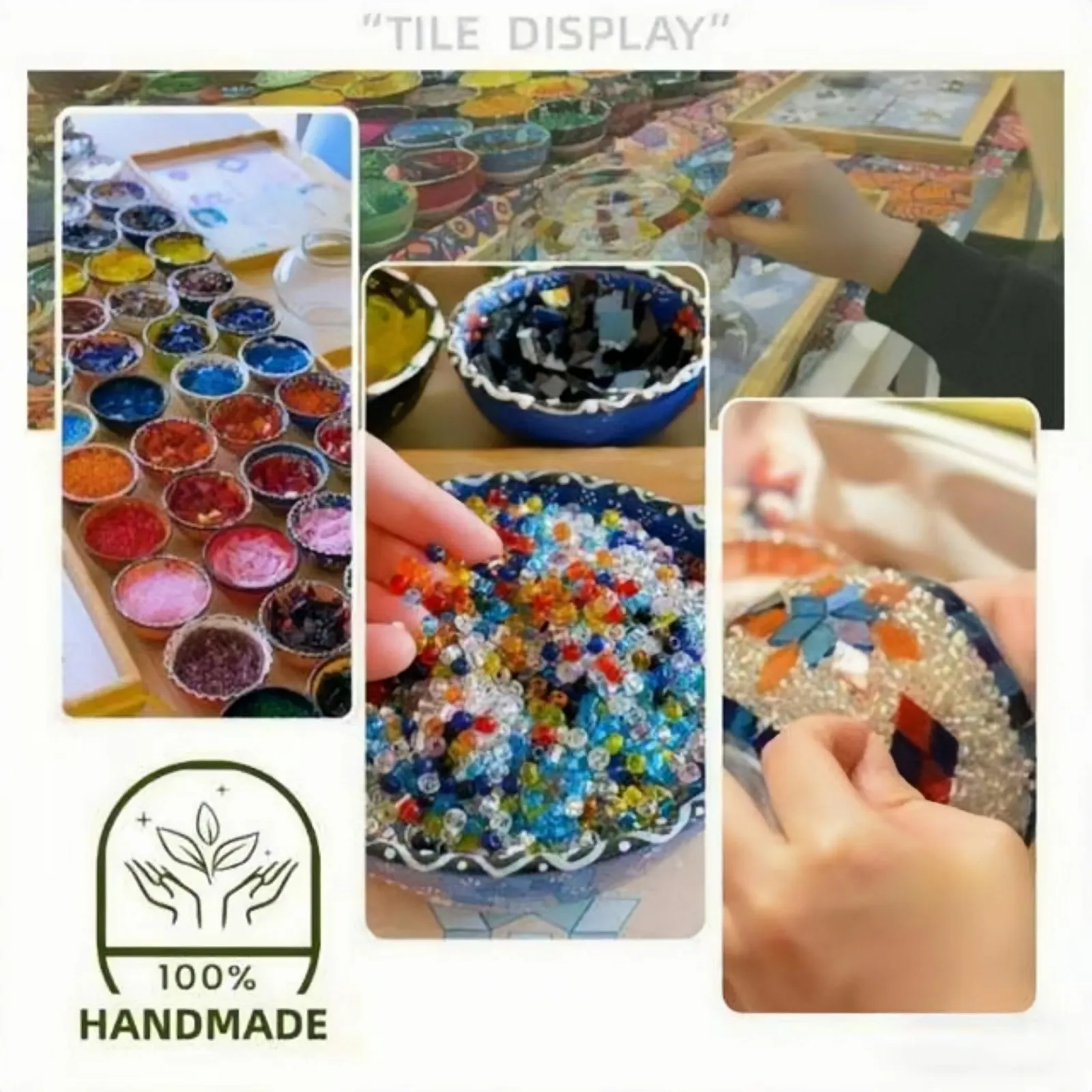 Настольная лампа турецкая экзотическая мозаичная ручной работы в марокканском стиле с USB для спальни, фото №4