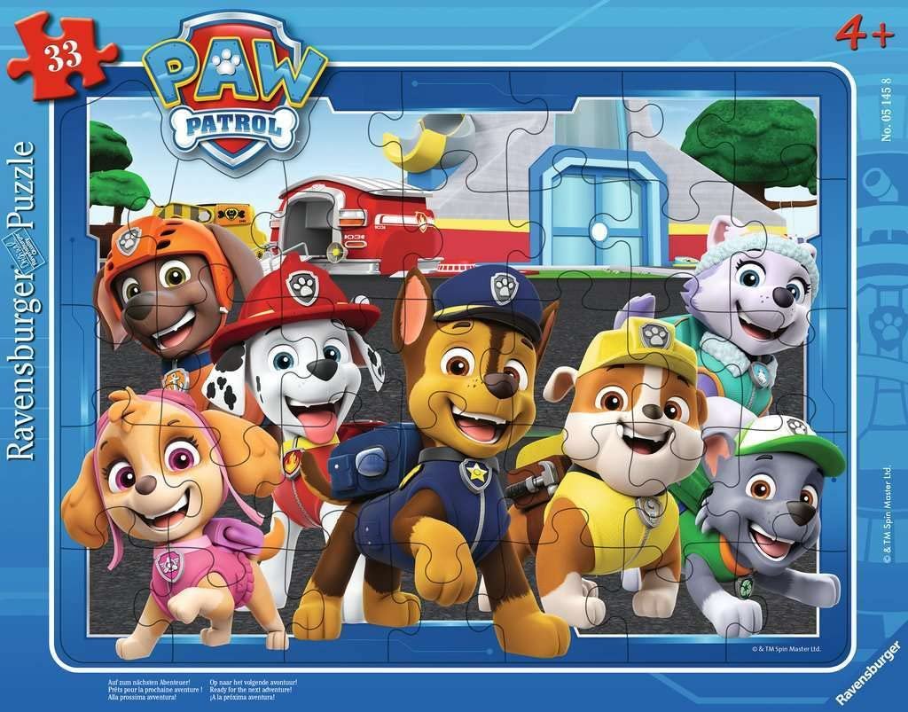 Пазл-рамка Ravensburger Paw Patrol "Вперед к следующему приключению!" 05145 33 элемента от 3 лет, фото №1